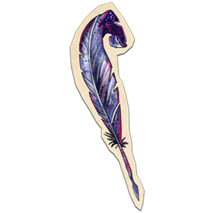 Feather Pen decal