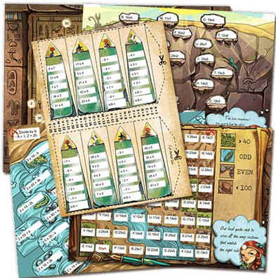 Adventure Egypt game sheets