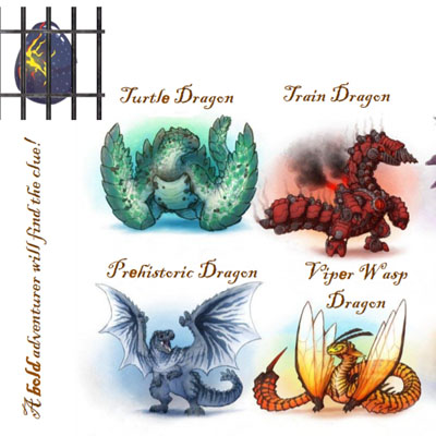 Dragon eggs dragon puzzles