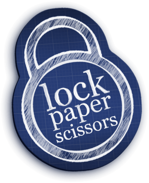 Lock Paper Scissors logo 600px Lock Paper Scissors logo 600px