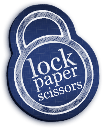 Lock Paper Scissors logo 400px Lock Paper Scissors logo 400px
