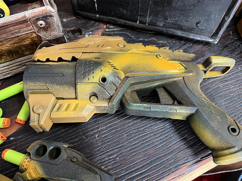 Large rusty nerf gun