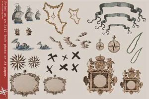 16 printable treasure map templates arrggh